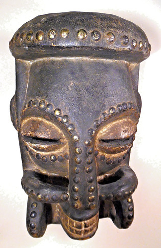 Bete african warrior mask - bete,
